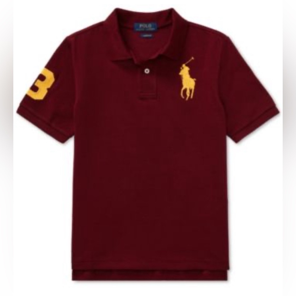 Like new POLO RALPH LAUREN Big Boys Cotton Mesh Polo Shirt